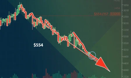 Bitcoin Cash channel breakdown analysis showing critical support levels and price trajectory