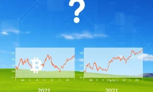 Two overlayed Bitcoin charts show a striking resemblance, raising questions about whether Bitcoin's price history will repeat.