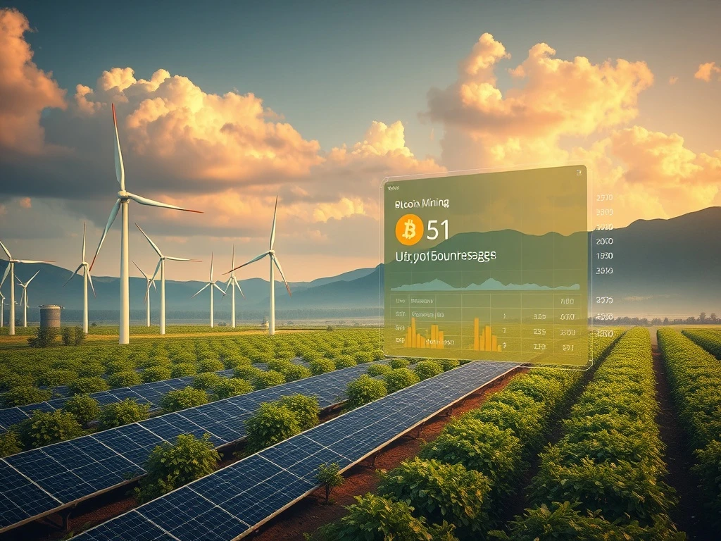 Visualize exponential growth in Bitcoin Cloud Mining, representing secure and high-return passive income streams through advanced technology.