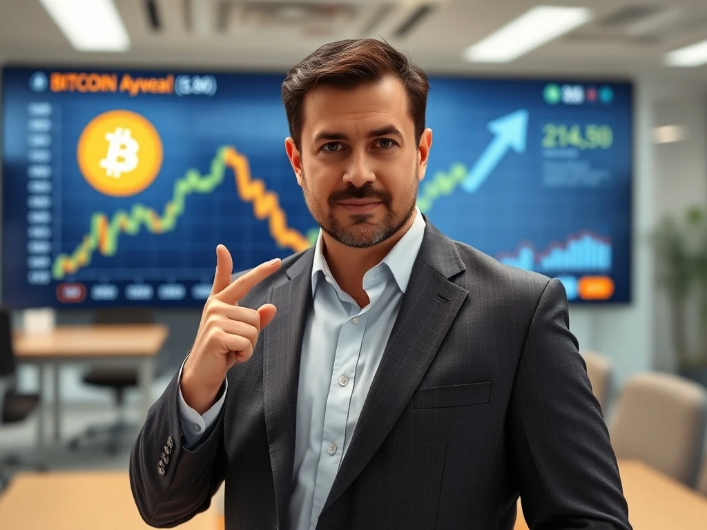 Michael Saylor, MicroStrategy's co-founder, signaling the company's intent to buy the Bitcoin dip, demonstrating their strategic investment approach.