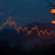 A chart showing Bitcoin price volatility, indicating a recent dip and the potential influence of the 'ghost month' on the Bitcoin market.