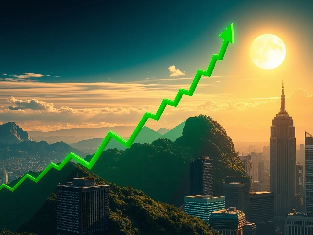 Chart illustrating exceptional Bitcoin growth and its projected future value compared to traditional assets.