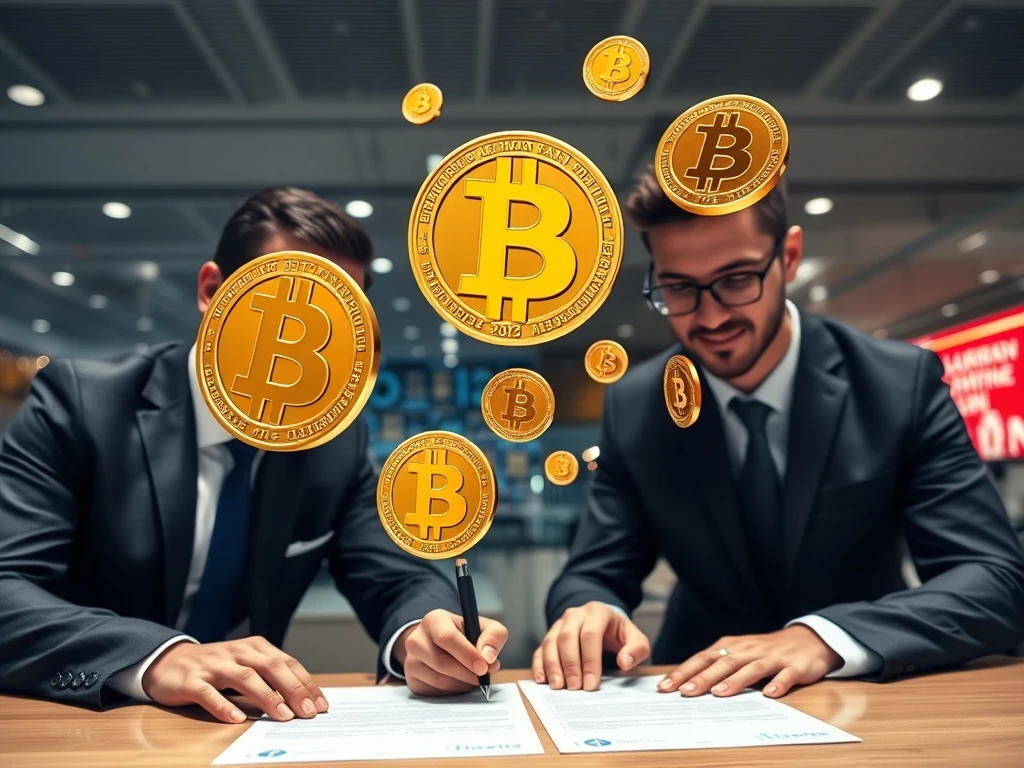 Institutional Bitcoin loan refinancing demonstrating crypto lending growth