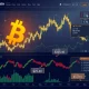 Bitcoin price chart showing extreme crypto volatility during options expiry and exchange outage events