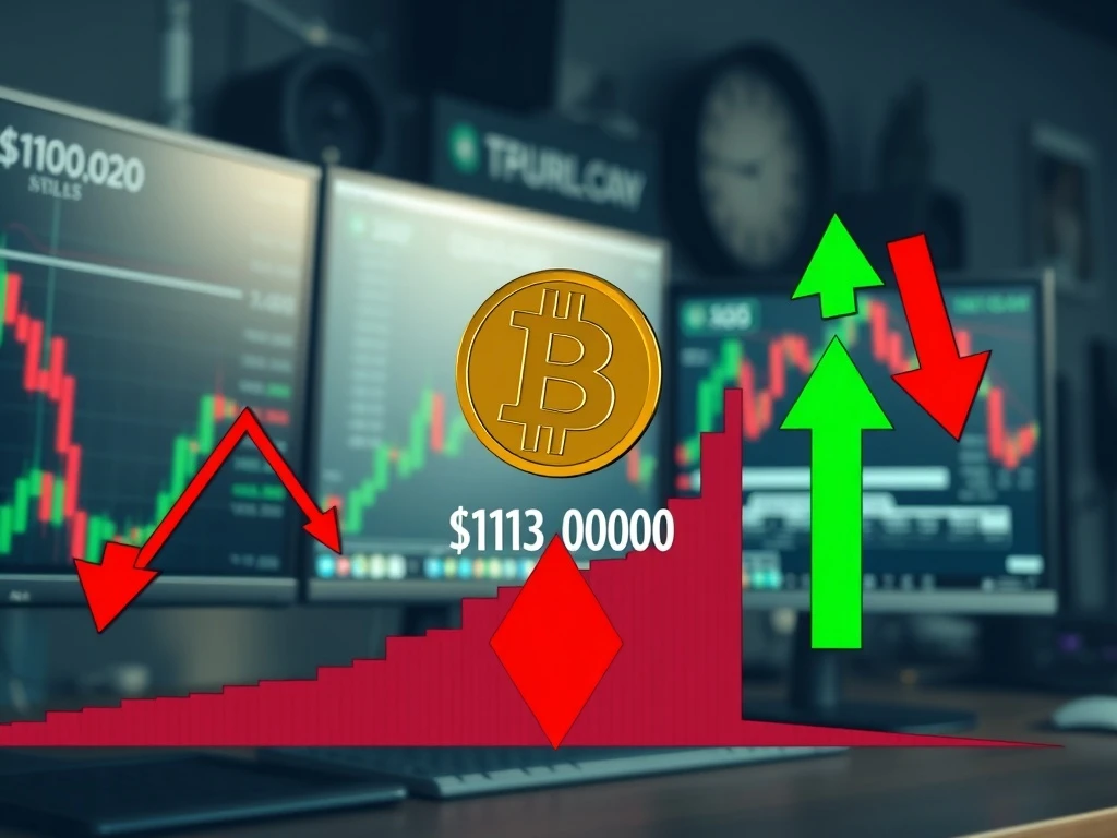 Bitcoin price at crucial $110K support level determining market direction