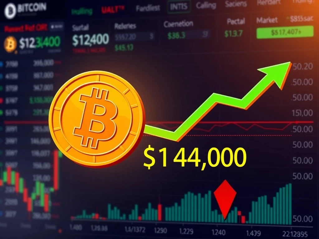 Bitcoin price chart showing crucial $114,000 support level with market analysis indicators
