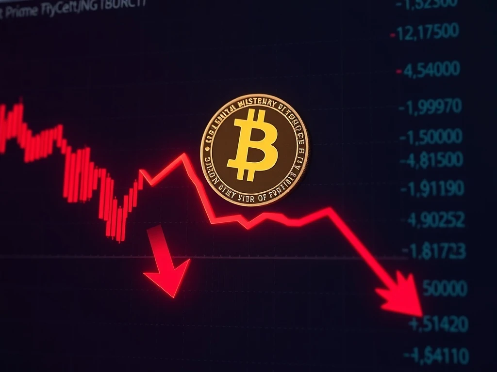 Bitcoin price crash analysis showing market liquidations and technical indicators