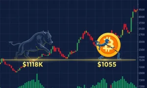 Bitcoin price analysis showing critical support and resistance levels with market indicators