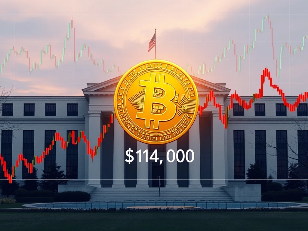 Bitcoin price analysis showing critical $114,000 support level determination