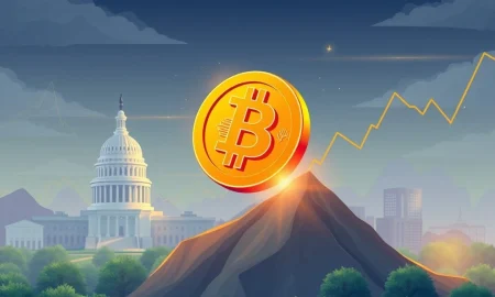 Bitcoin price chart showing significant upward momentum, driven by positive US CPI data and increased Federal Reserve rate cut expectations.