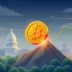 Bitcoin price chart showing significant upward momentum, driven by positive US CPI data and increased Federal Reserve rate cut expectations.