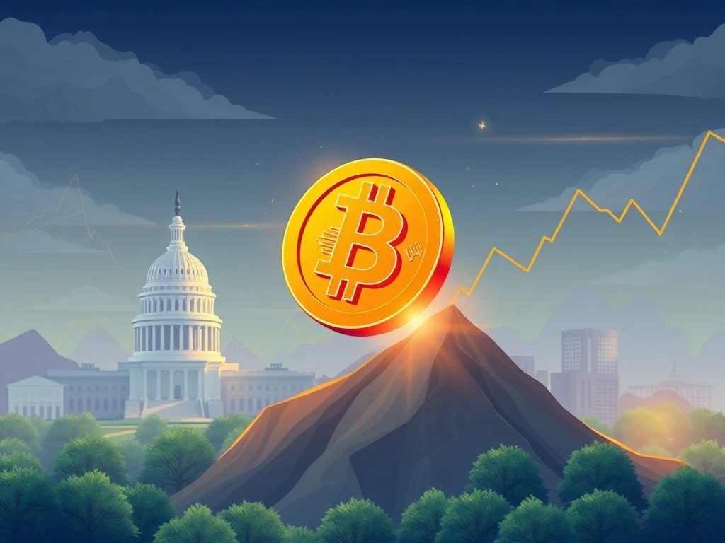 Bitcoin price chart showing significant upward momentum, driven by positive US CPI data and increased Federal Reserve rate cut expectations.