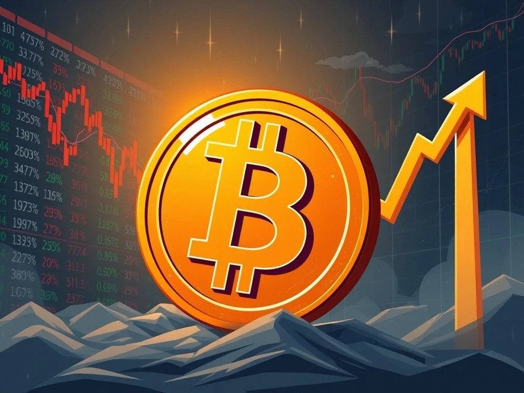 A graphic depicting the impact of a US inflation report on the Bitcoin sell-off and broader crypto market volatility.