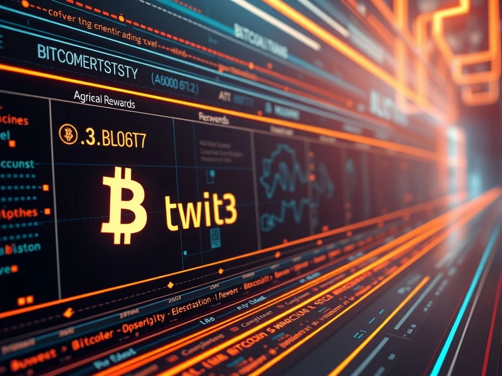 A visual representation of Bitcoin Swift's live reward system, highlighting its innovative AI-powered financial technology.