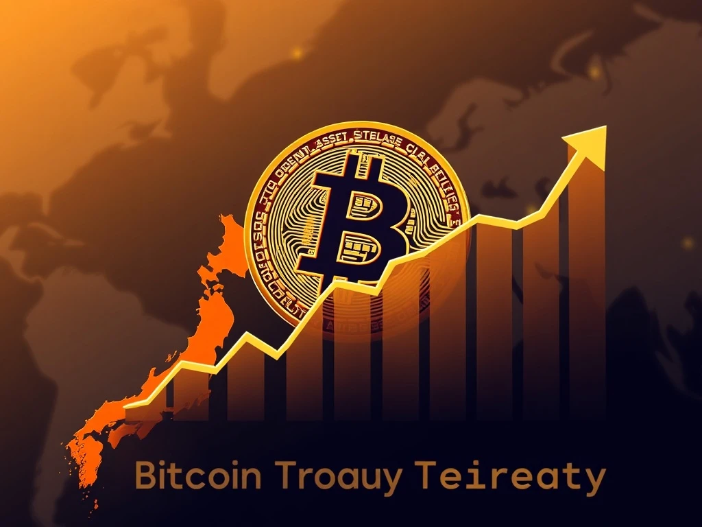 Illustrates the significant growth in Bitcoin Treasury holdings by major public companies like Metaplanet and The Smarter Web Company, showcasing their strategic investments.