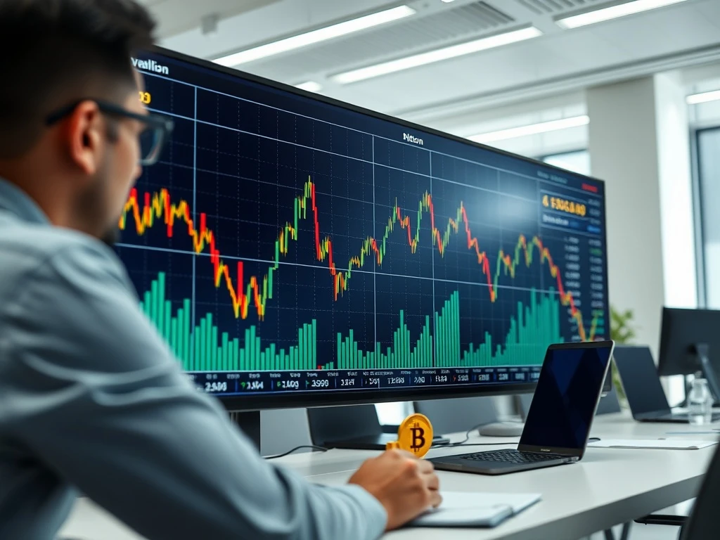 Bitcoin volatility chart showing stabilization as digital gold alternative for institutional investors