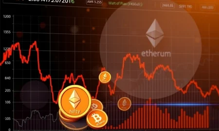 Blue chip NFTs market decline analysis with Ethereum price charts