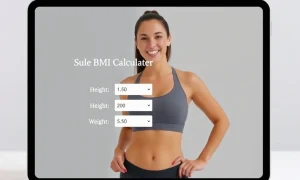 Women using BMI calculator for health assessment and wellness tracking