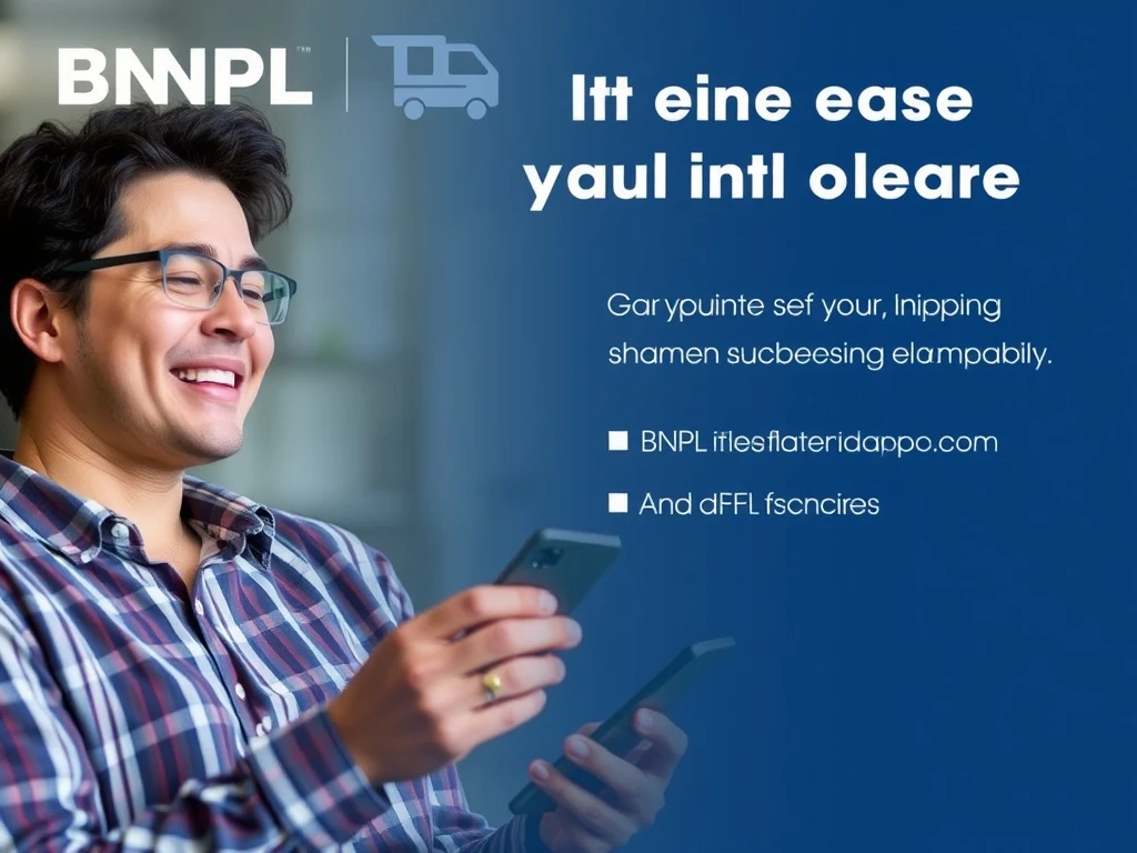 A person smiles while reviewing their phone, symbolizing the relief BNPL users feel after Klarna's decision.