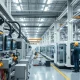 Industrial equipment demonstrating high operational uptime in manufacturing environment