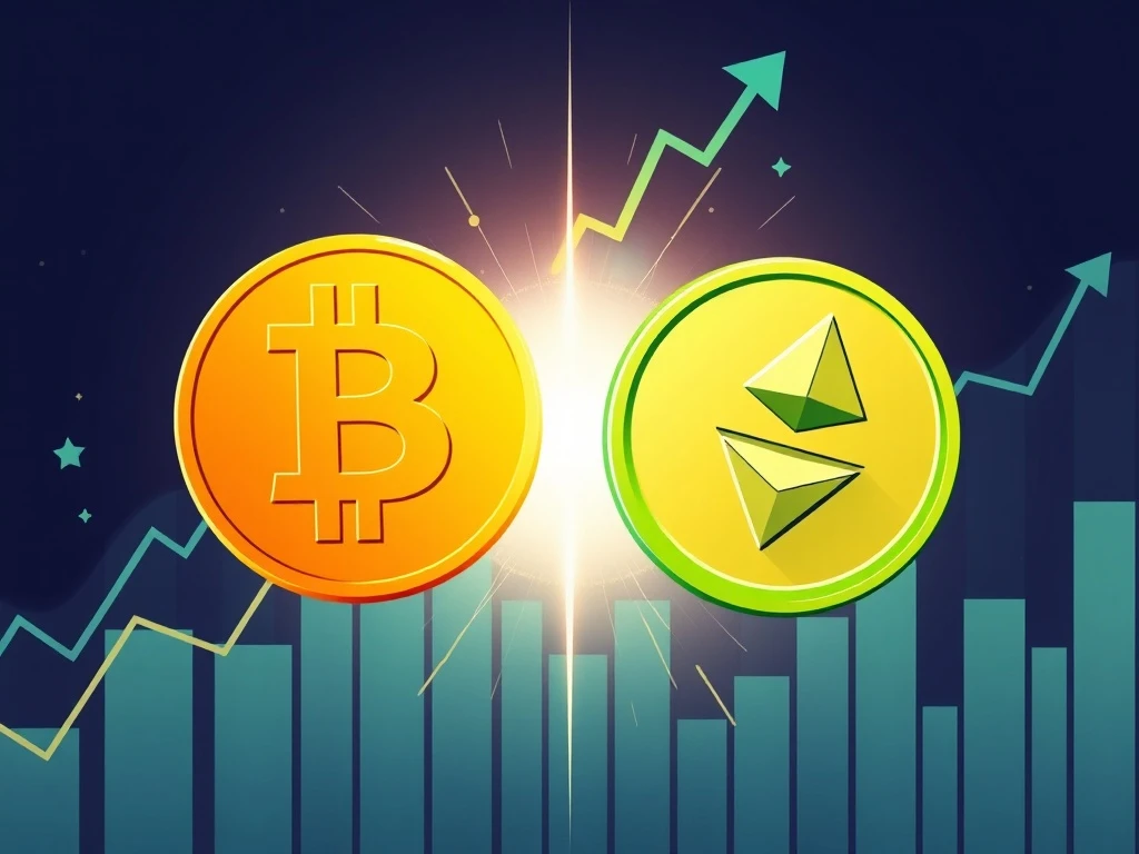 BTC vs USDT investment comparison showing cryptocurrency market analysis and future projections