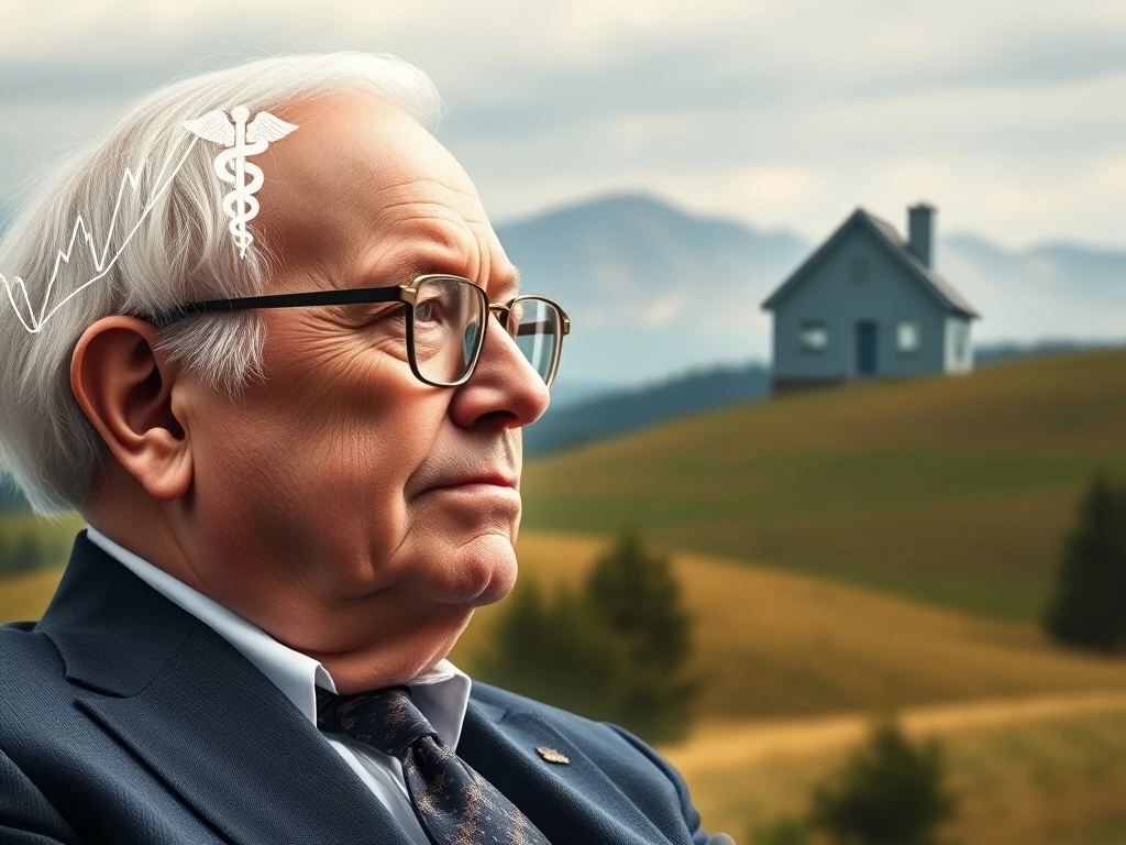 Warren Buffett's strategic Warren Buffett investments boosting healthcare and homebuilder stocks, showing financial acumen.