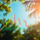 A visual representation of the Bullish stock rally, showing upward growth in the IPO market during summer.