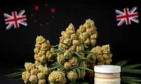 Authentic Cali weed UK varieties displayed with quality packaging and certification marks