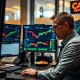 A veteran trader meticulously reviews Cava Group earnings data, highlighting critical financial trends and their potential market impact.