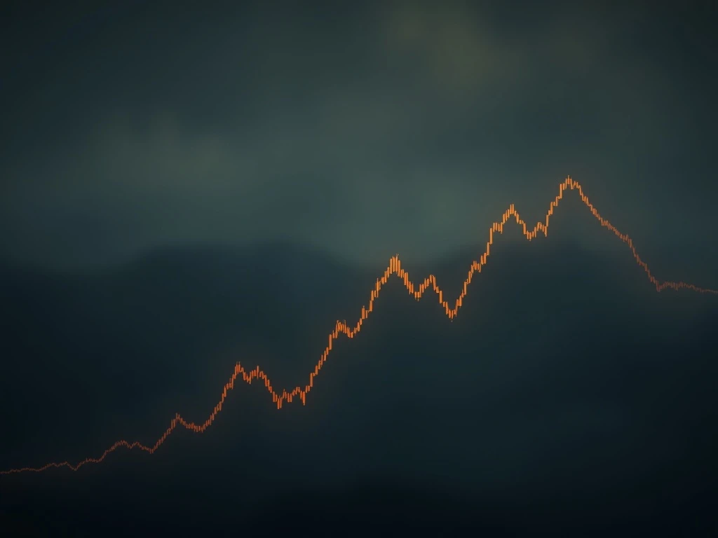 Graph showing a sharp decline in Cava stock performance amidst a foggy economic outlook, representing market uncertainty for Cava stock.