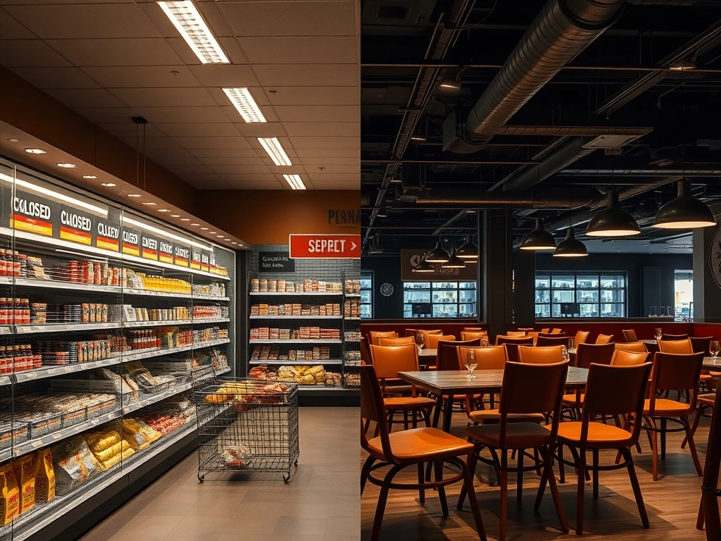 Chapter 11 bankruptcy filing for innovative grocery and restaurant brand showing financial distress