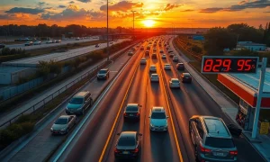 Family celebrating affordable Labor Day gas prices during holiday travel preparation