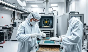 Advanced chip stock manufacturing process outperforming competitors in semiconductor technology