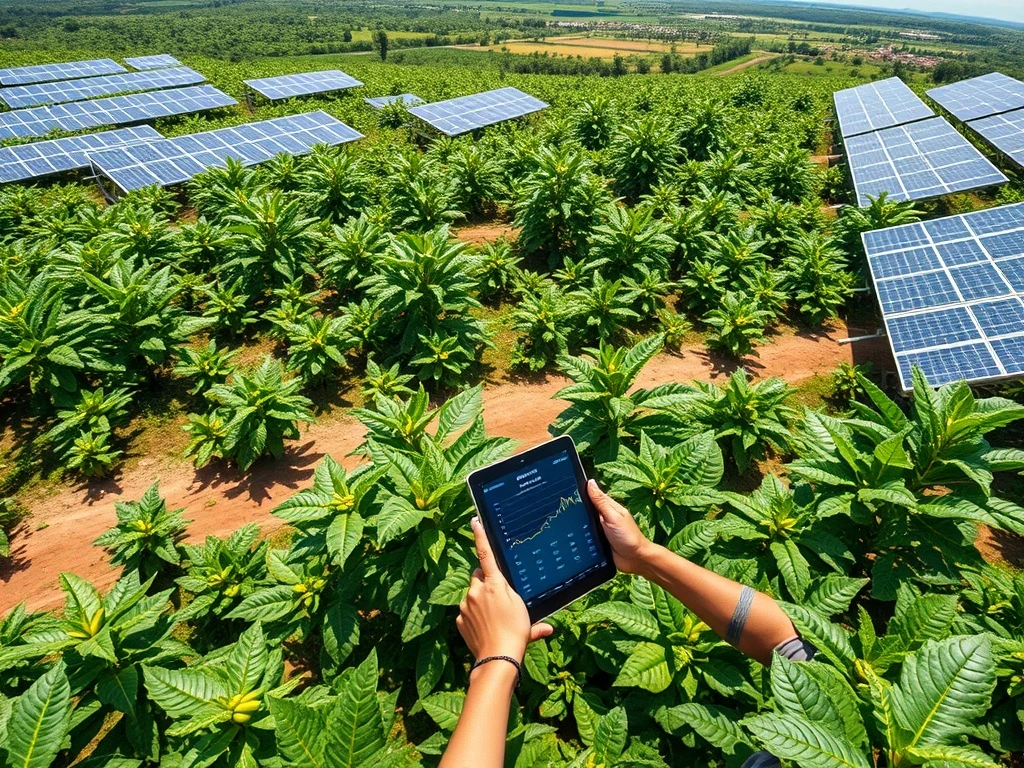 Sustainable chocolate crisis solution implementation on modern cocoa farm with technology integration