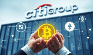 Citigroup's strategic move into digital asset services, highlighting its focus on **Citigroup crypto custody** for stablecoins and ETFs.