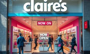 Claire's second chance store revival with customers shopping accessories