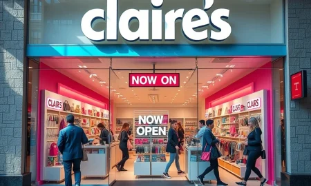 Claire's second chance store revival with customers shopping accessories