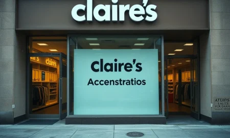 A visual representation of the Claire's UK administration, highlighting the uncertainty for 2,000 jobs.