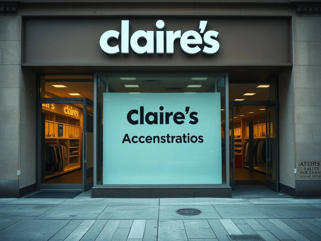 A visual representation of the Claire's UK administration, highlighting the uncertainty for 2,000 jobs.