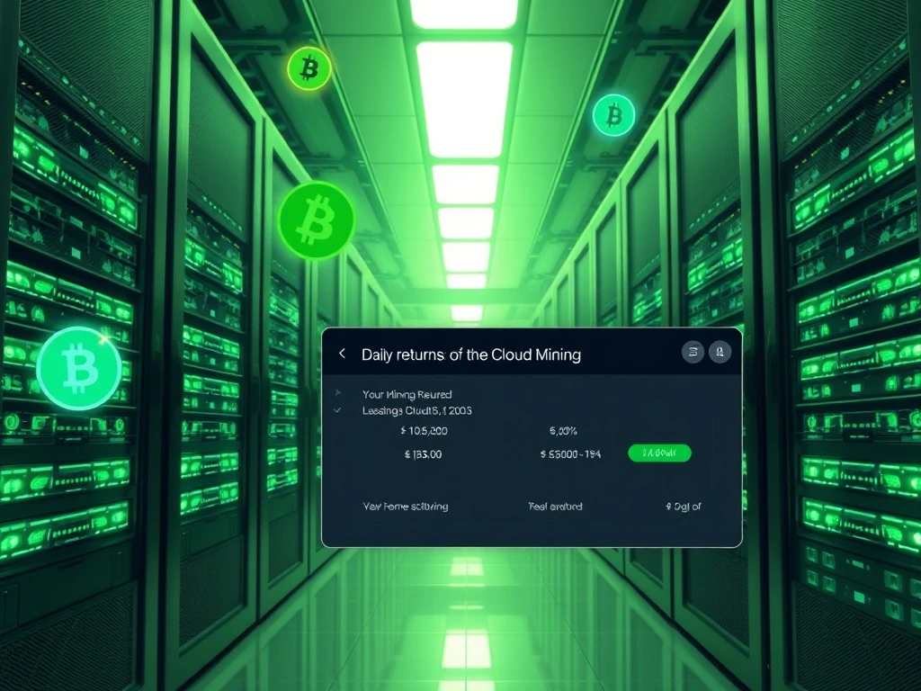 Visualizing the secure and green operations of compliant Cloud Mining Platforms, showing optimal returns from Ethereum.