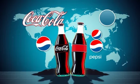 A visual representation of Coca-Cola's strategic Coca-Cola victory in the beverage market, showing market dominance.