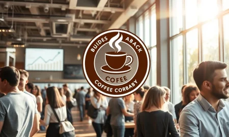 Depicts the strategic **coffee chain expansion** of a rival, showing a thriving new store symbolizing their successful recovery and growth.