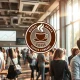Depicts the strategic **coffee chain expansion** of a rival, showing a thriving new store symbolizing their successful recovery and growth.