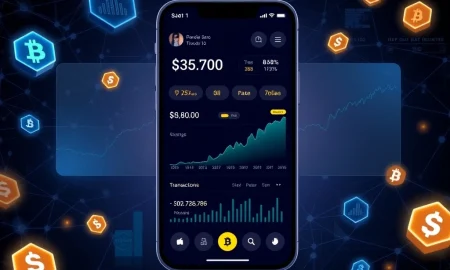 Cold Wallet cryptocurrency platform showing user growth and investment returns dashboard