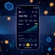 Cold Wallet cryptocurrency platform showing user growth and investment returns dashboard