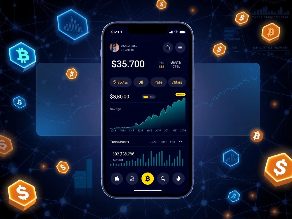 Cold Wallet cryptocurrency platform showing user growth and investment returns dashboard