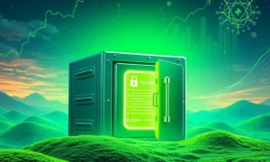 Visualizing Cold Wallet's innovative cashback model delivering superior returns compared to other crypto investments.