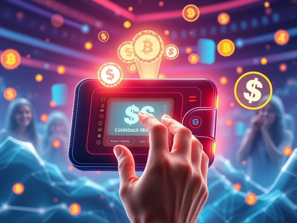 Cold Wallet device showcasing seamless cashback rewards for everyday crypto transactions, transforming user loyalty.
