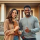 Successful couple achieving homeownership in today's competitive buyer's market