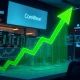 CoreWeave stock chart showing dramatic recovery after Jane Street investment announcement with green upward trend